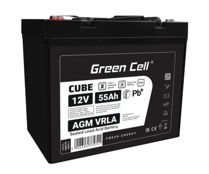 Akumulator do UPS Green Cell Cube AGM VRLA IP54 12V 55Ah